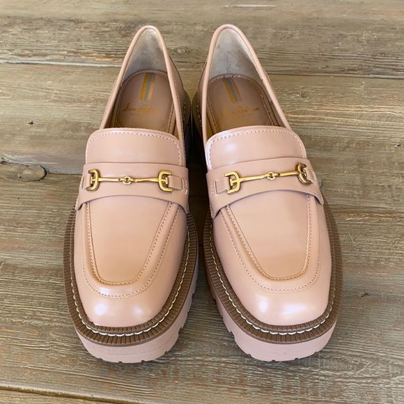 Free People Sam Edelman Laurs Platform Pink Oxford Loafers 9.5 NWOB - Picture 4 of 13